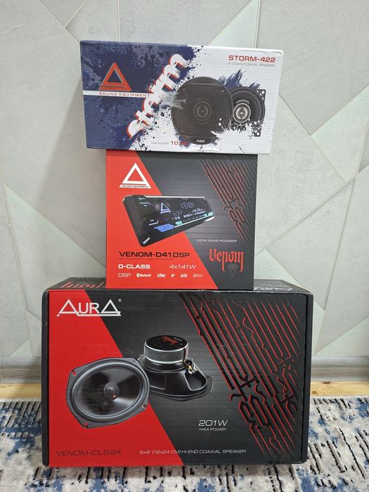 Продаётся Магнитола с колонками. Новый, оригинал от бренда AURA