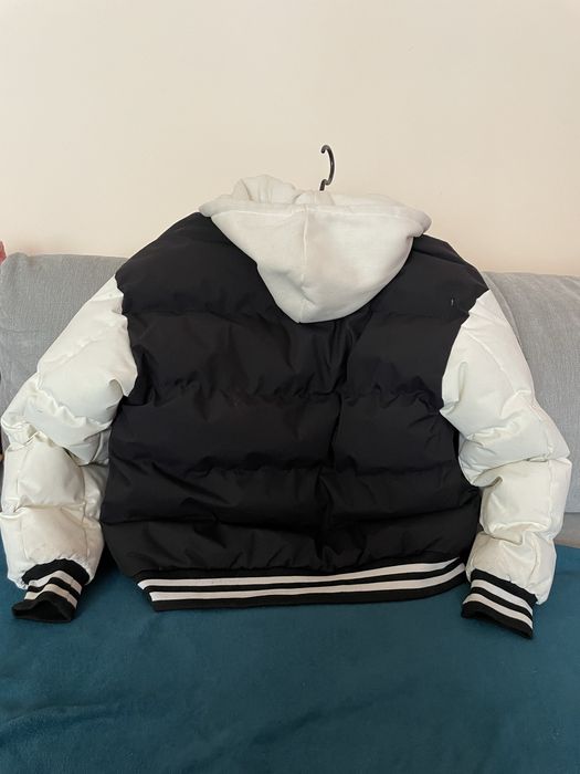 Vand geaca puf unisex alb/negru