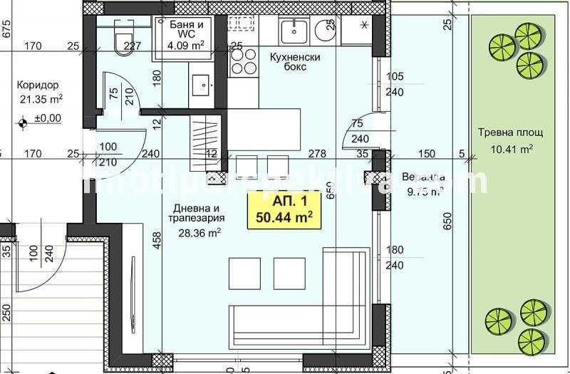 Продава се Едностаен апартамент в Пловдив, Христо Смирненски - 64 кв.м за 2015 €/кв.м - Снимка #7