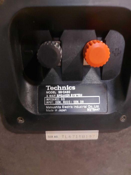 Technics 3 Way Speaker System 200/100W 6 Ohm