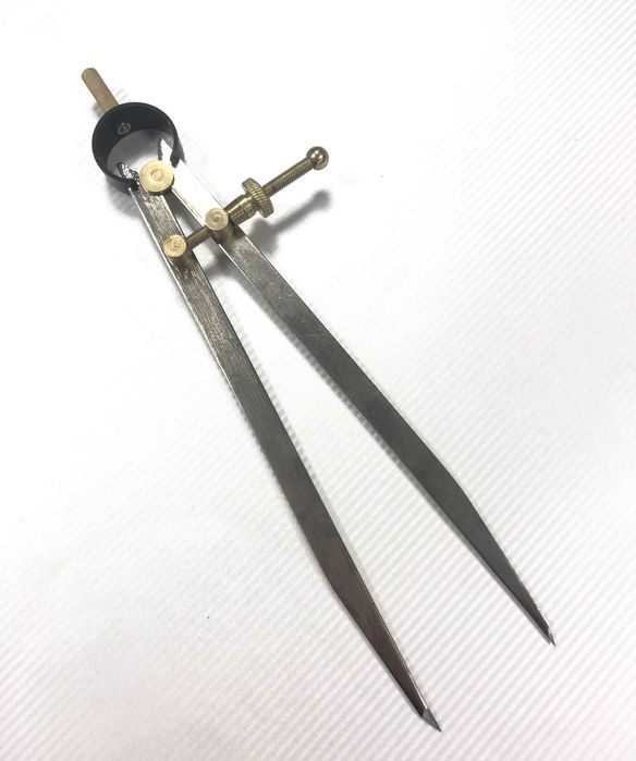 кожарски, сарашки пергел за кожа, 2 модела 150 мм, 200 мм, очертаване