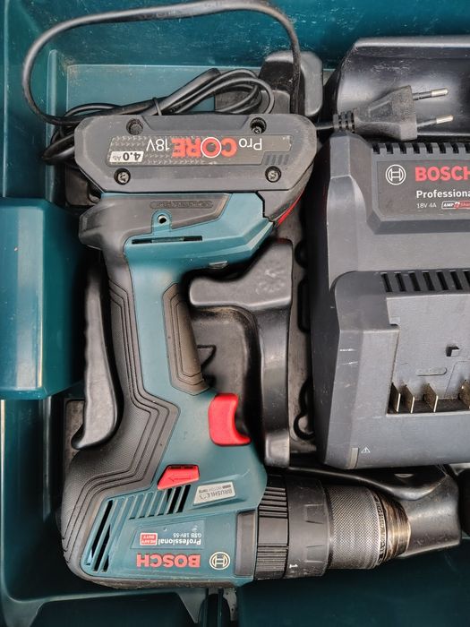 Set Bosch filetanta gsb 18v 55 și impactul biti gdx 18v 210 c . Poze reale