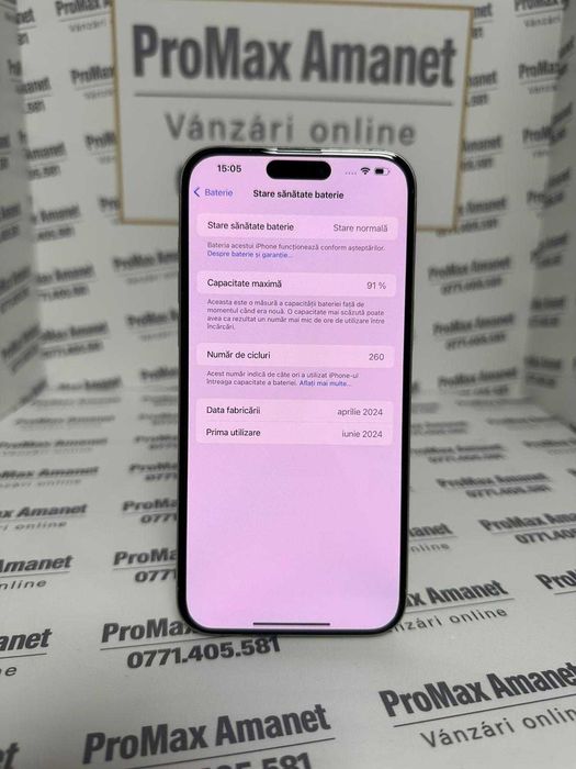 Iphone 15 ProMax 256Gb 91% ProMax Amanet