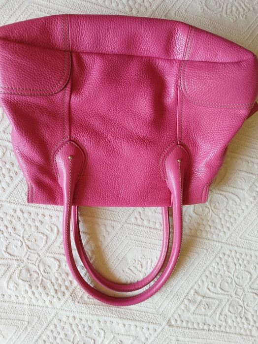 Lancel винтидж дамска чанта телешка кожа