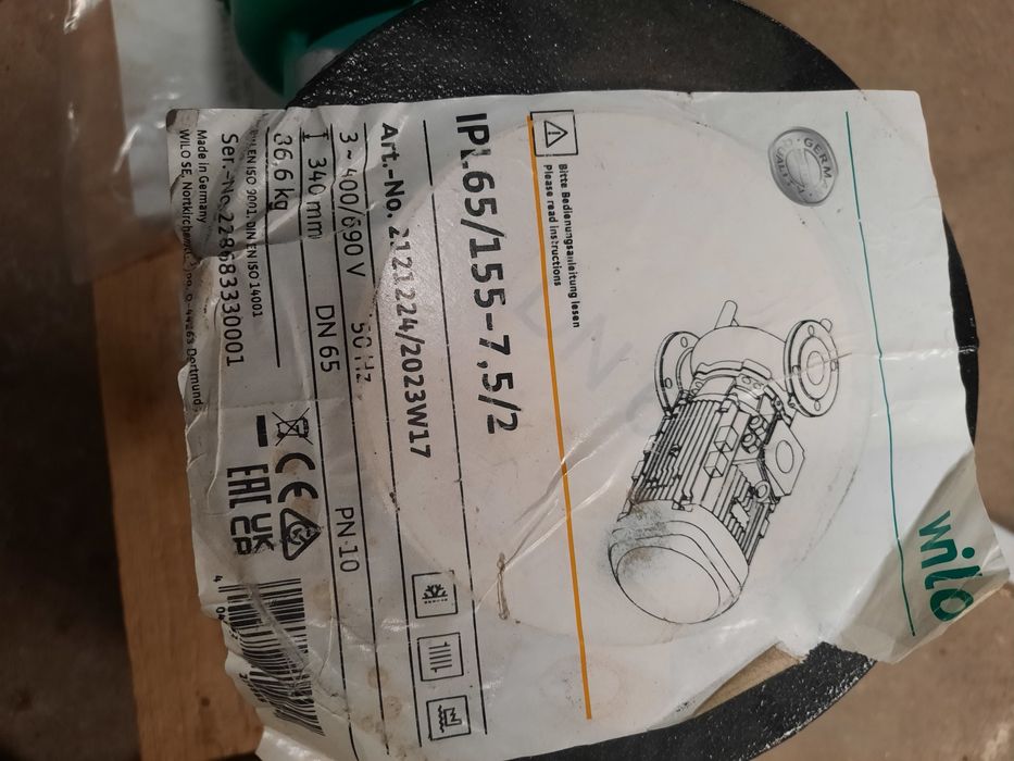 Tablă aluminiu   si inox   pompă apă wilo