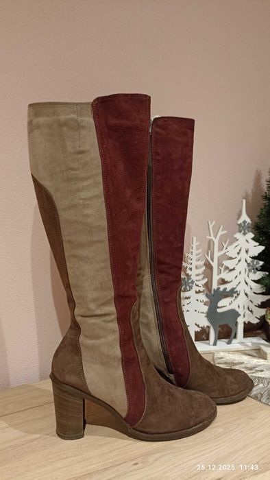 Ботуши ARISE естествен велур