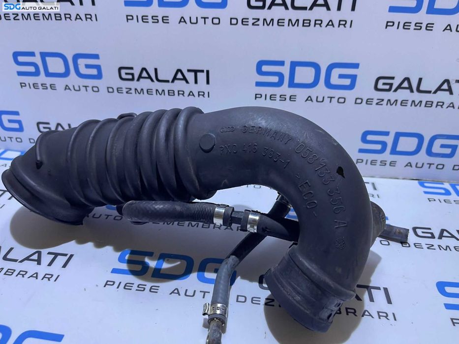 Furtun Conducta Presiune Admisie Aer Turbo Turbina Turbosuflanta Volkswagen Passat B5 1.8 T AEB ANB APU 1997 - 2001 Cod 058133356A