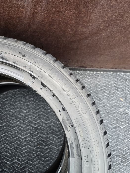 155 60 15 kumho m+s 8mm