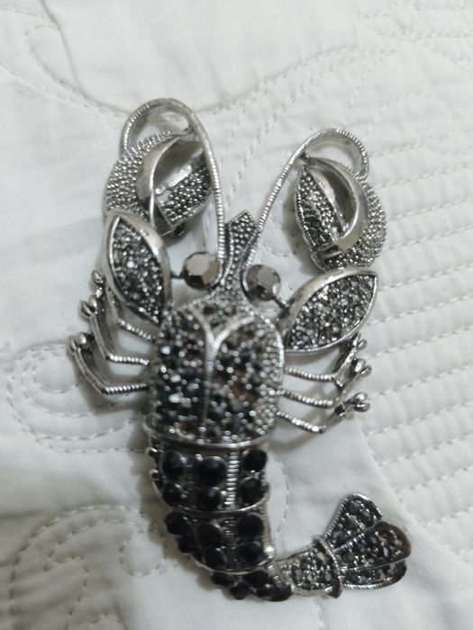 Колье. Брошки и сережка