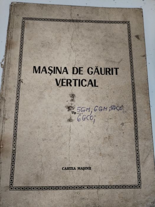 Cărți tehnice freză, mașină filetat,găurit,alezat