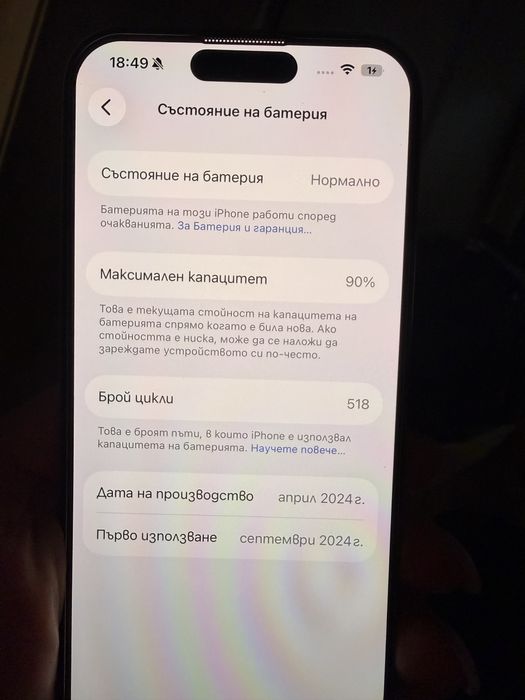 Iphone 15 pro -ползван в отлично състояние