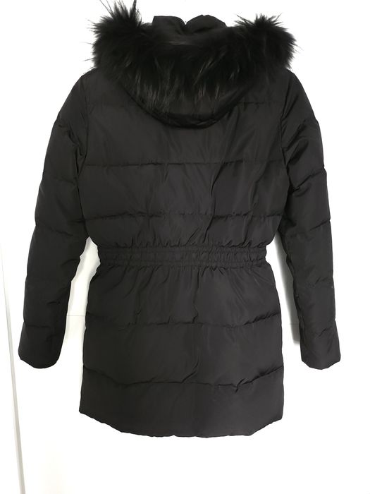 Яке Here+There с естествен косъм на качулката