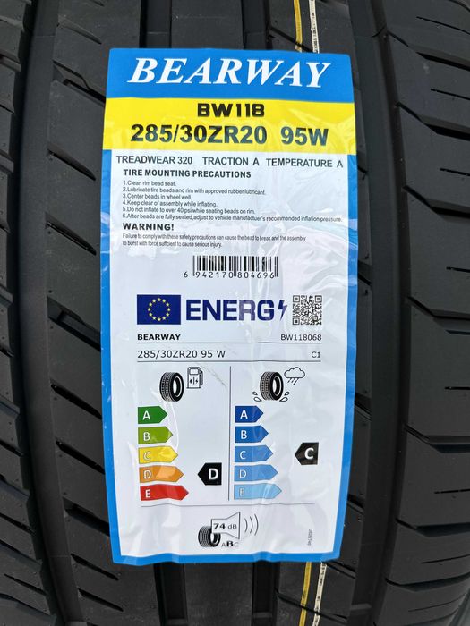 Нови Летни Гуми BEARWAY BW118 285/30R20 95W Нов DOT