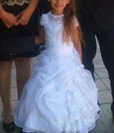 Детска булчинска рокля с болеро