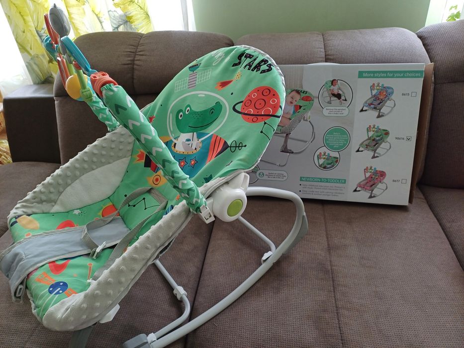 Chipolino шезлонг -люлка Baby Spa зелен