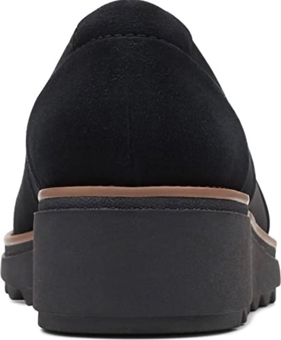 Clarks, Sharon Pump. Кожаные/ замшевые слипоны из США. 37.5 узкий