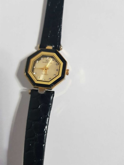 ceas damă Raymod Dior Quarz, 18 k Gold Electroplated