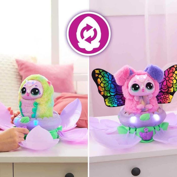 Интерактивна играчка изненада в яйце Hatchimals Bloomables Puppyfly