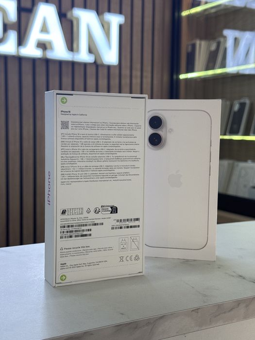 iPhone 16 / 256GB / White / Sigilat