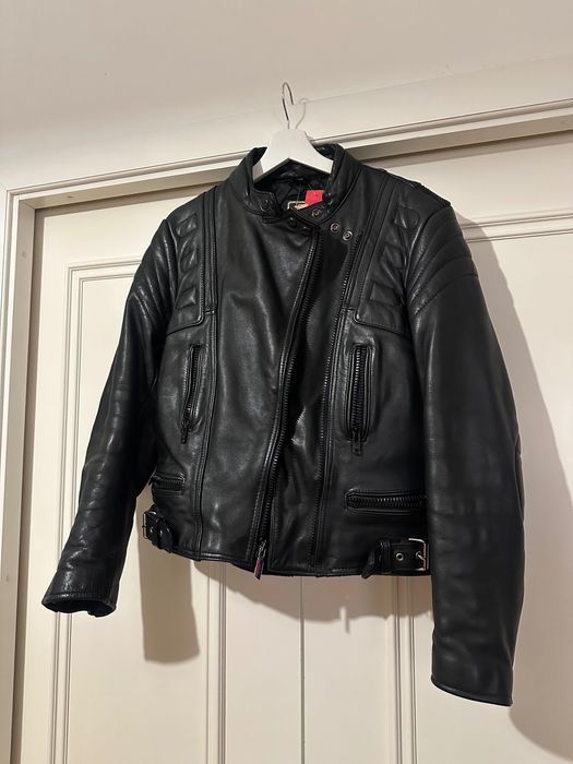 Geacă piele naturală biker