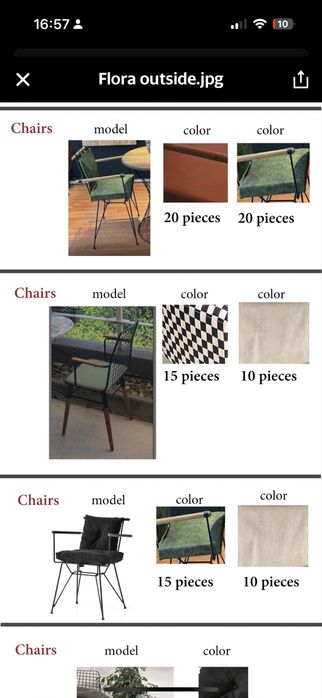 Маси и Столове за заведение