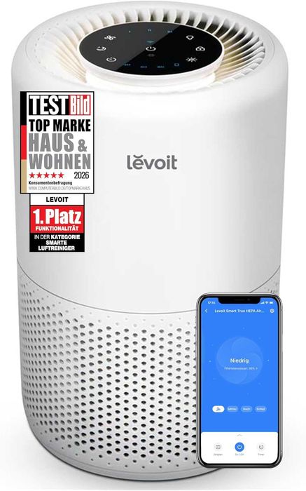Пречиствател за въздух Levoit Core 200S, 3 в 1, 31.5м