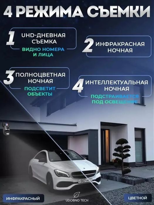 Uy va ko‘cha uchun videokuzatuv kamerasi harakat sensori wifi+sim kart