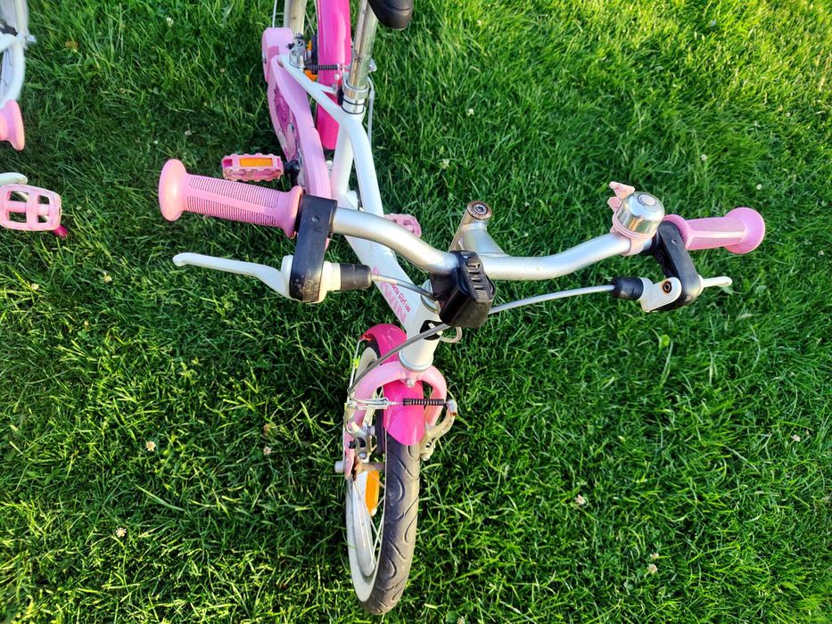 Bicicleta roz BTWIN Decathlon pt fete 4-6 ani