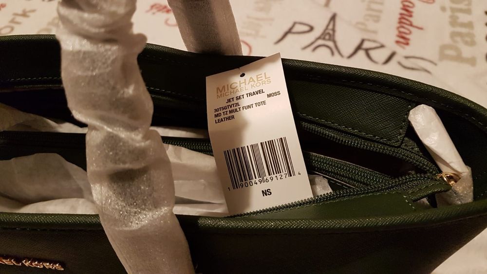 Geanta Michael Kors verde-kaki