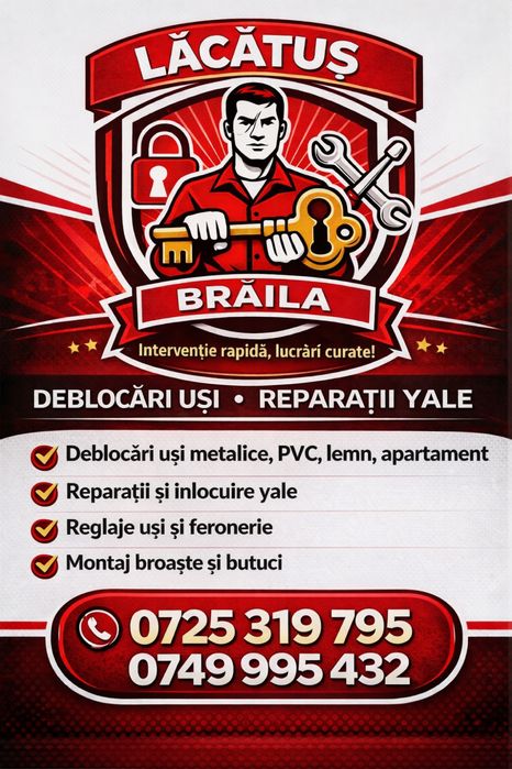 Deblocări Uși Brăila | Lăcătuș Profesionist