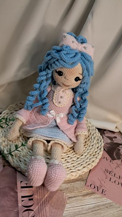 Вязаная Мальвина ручной работы