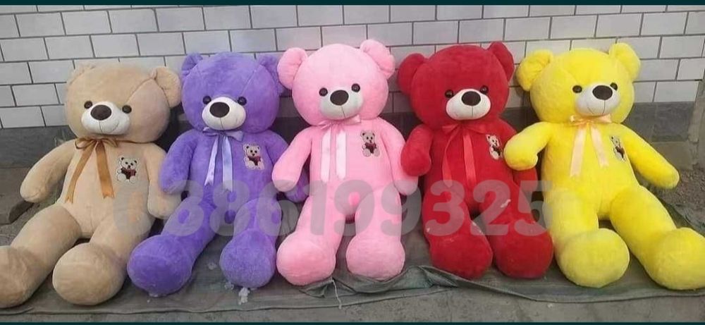 Голямо Плюшено Мече, от 100 до 300см, Розово, Бяло, Кафяво, Сиво и др
