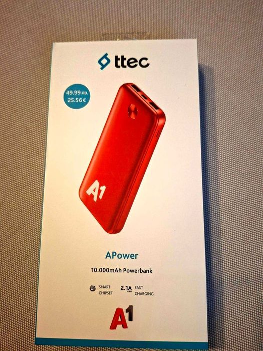Външна батерия TTEC APower 10 000 mAh PowerBank