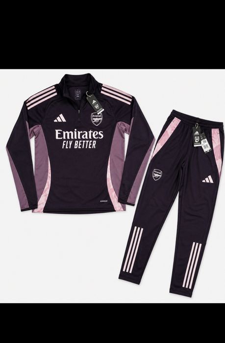 Arsenal Adidas Tiro 24 Training Tracksuit Purple/Pink