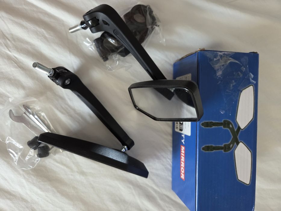 Set 2 oglinzi retrovizoare universale pentru bicicletă / trotinetă – kit complet, noi