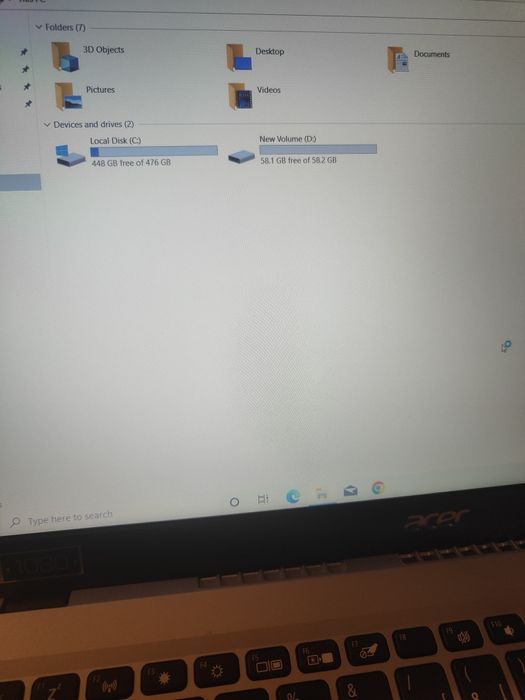 Acer Aspire 1 Intel ram 8gb SSD M2 512gb / 60int placa