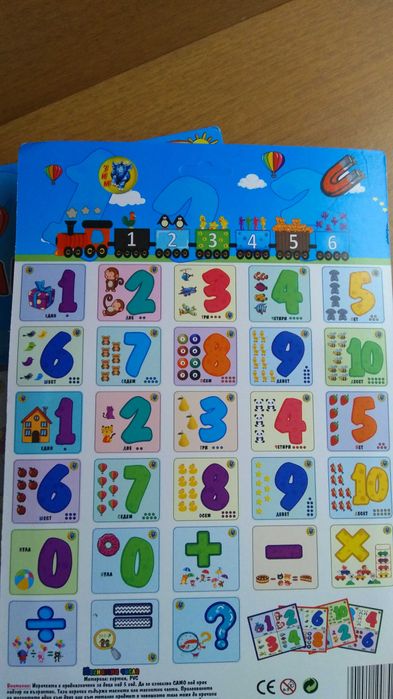 Магнитни числа с изображения + знаци Магнитна математика