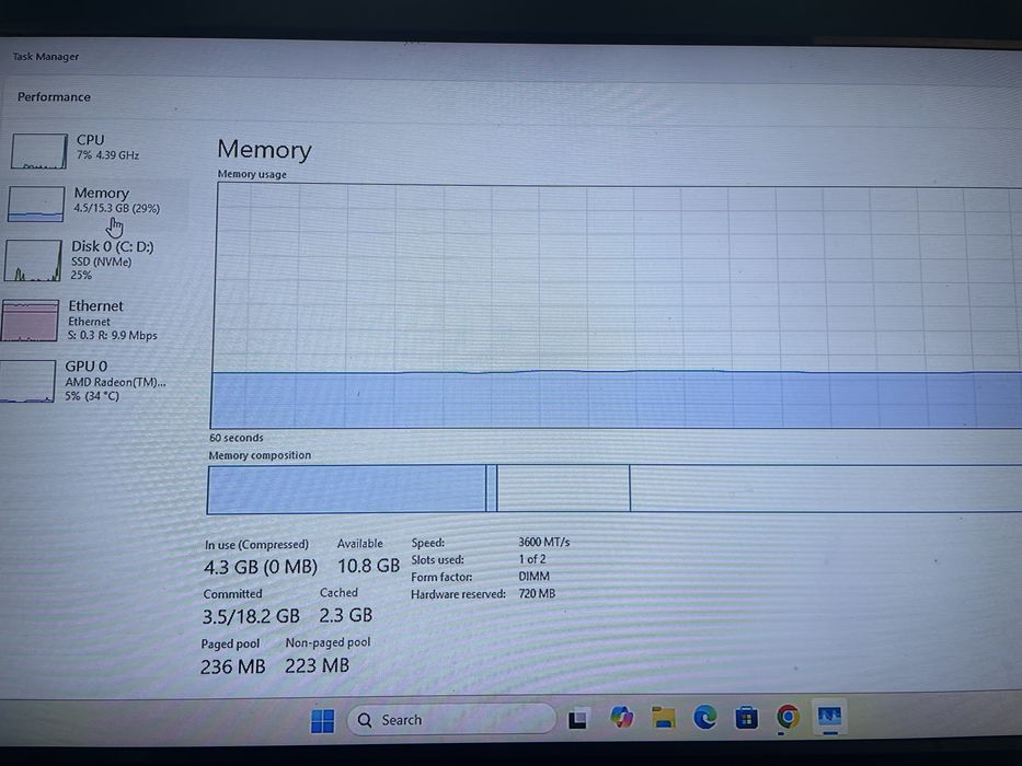 RAM  16 gb ddr4