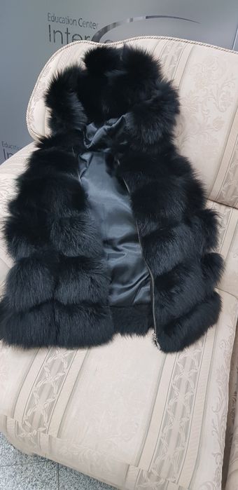 Дамски елек от лисица естествен косъм