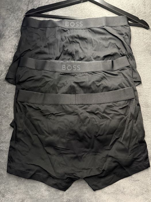 BOSS set 3 boxeri bumbac organic culoare negru marimea M noi