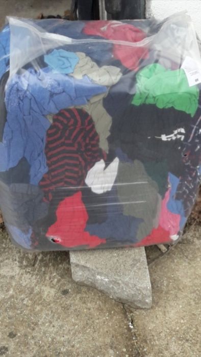 Памучни нарязани хавлиени и бели парцали Безплатна доставка