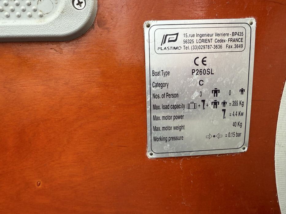 Vand Barca gonflabila Plastimo P260 sl + motor electric nou