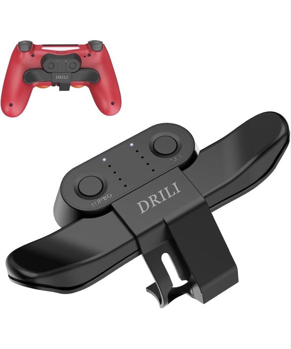 Butoane Paddle DRILI pentru Controller PS4, Atasament Spate cu Functie TURBO si Memorie, Plug & Play