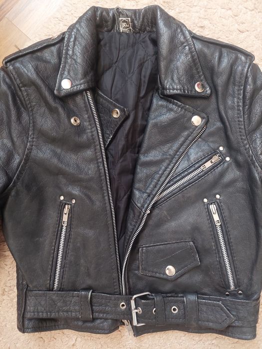 Geaca moto,chopper,rock,piele naturala ,marime mica