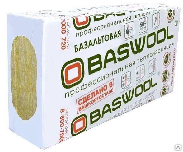 Каменная вата BASWOOL с плотностью 70 кг/м³