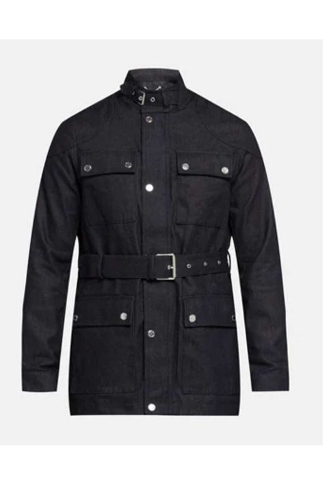 Яке Michael Kors /дълго/ междусезонно палто, индигово синьо (Размер L)