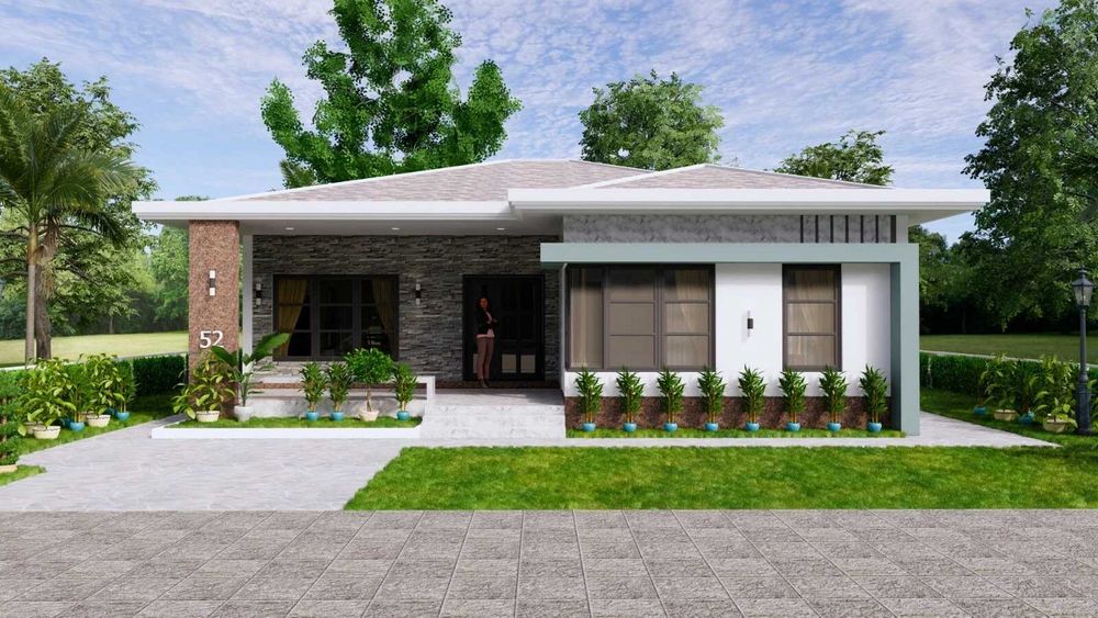 НА ИЗПЛАЩАНЕ - Луксозна сглобяема къща с 2 спални, 144 кв. м