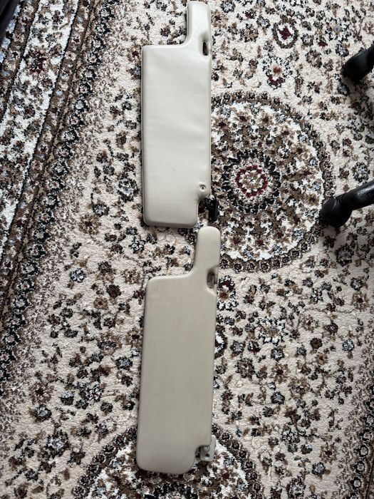 Козырьки в салон, белые, ваз 2114