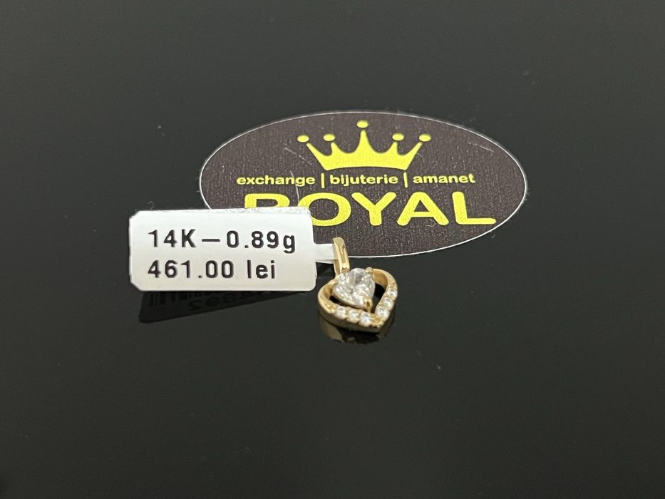 Bijuteria Royal CB : Pandant inima aur 14k 0,89 grame