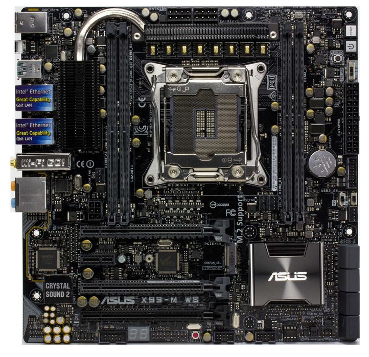 Дъно Дънна платка ASUS X99-M WS/SE 2011-3 X99 до 64GB DDR4